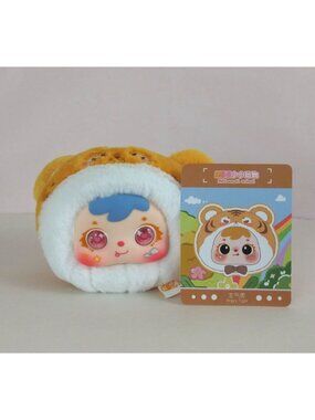 Samuel Mini Animal Series Blind Box Angry Tiger 3" Plush Pendant With Card